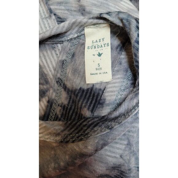 Lazy Sunday Anthropology Black Tie Die Tee Small - Picture 4 of 5